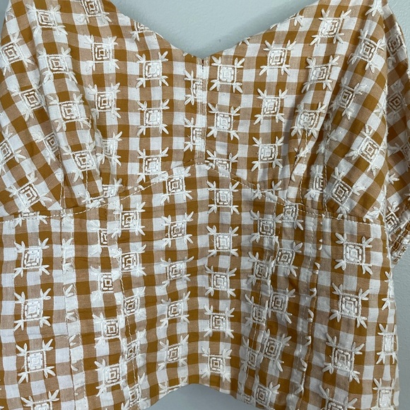 Anthropologie Gingham Crop Tank - Picture 2 of 4